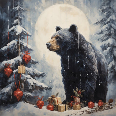 Christmas Bear Canvas